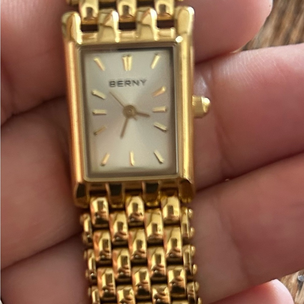Berny gold tone watch